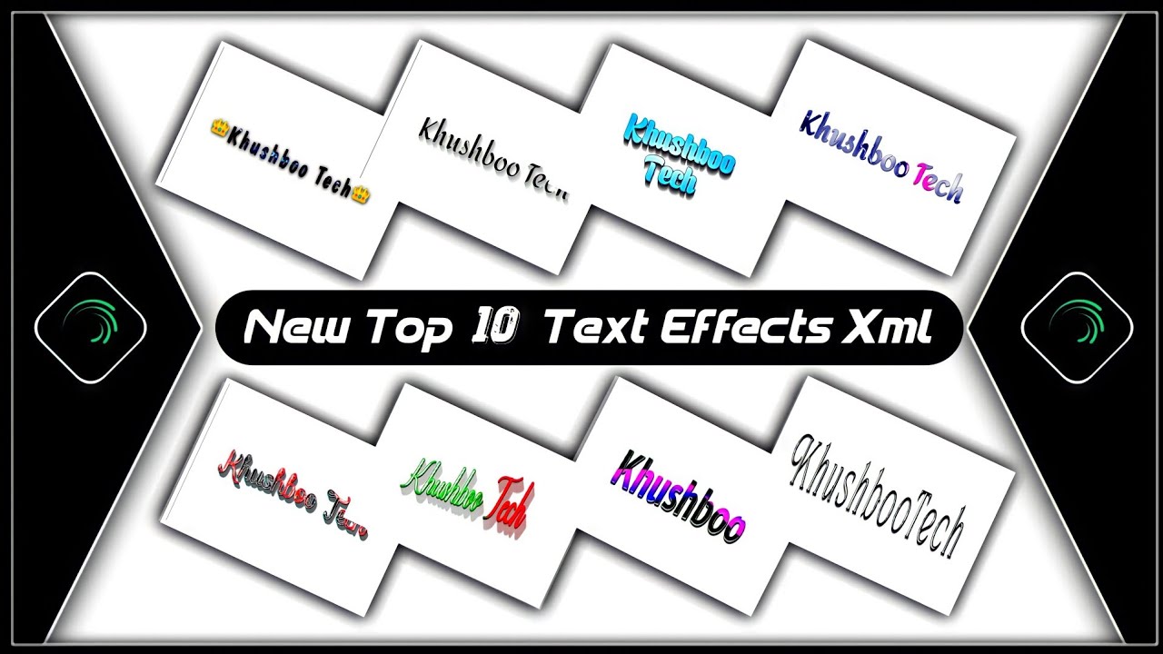New Top 10 Text Animation Presets |New Text Effect Alightmotion Xml|Text Effect Preset🥀Khushboo Tech
