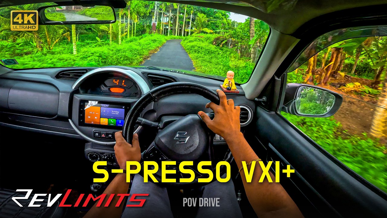 Navigating Narrow Kerala Roads in the S-Presso! 🌴 | Anchal Farm Fields POV Drive