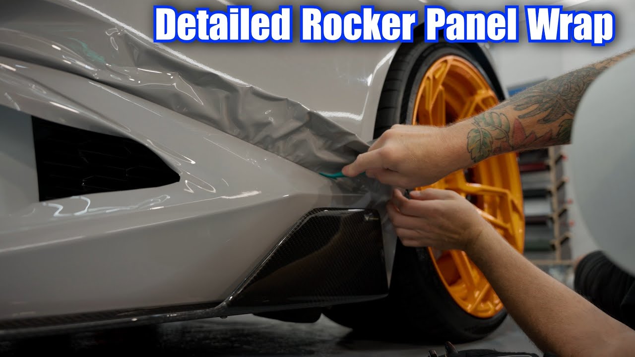 Tucking, Cutting and Heating - 3 Piece Detailed Colored PPF Wrap - Colorfusion PPF Chalk Grey
