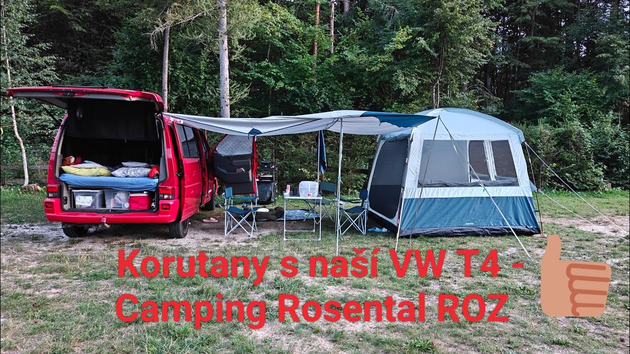 Vyrazili jsme s naší T4 směr Korutany. Camping Rosental ROZ