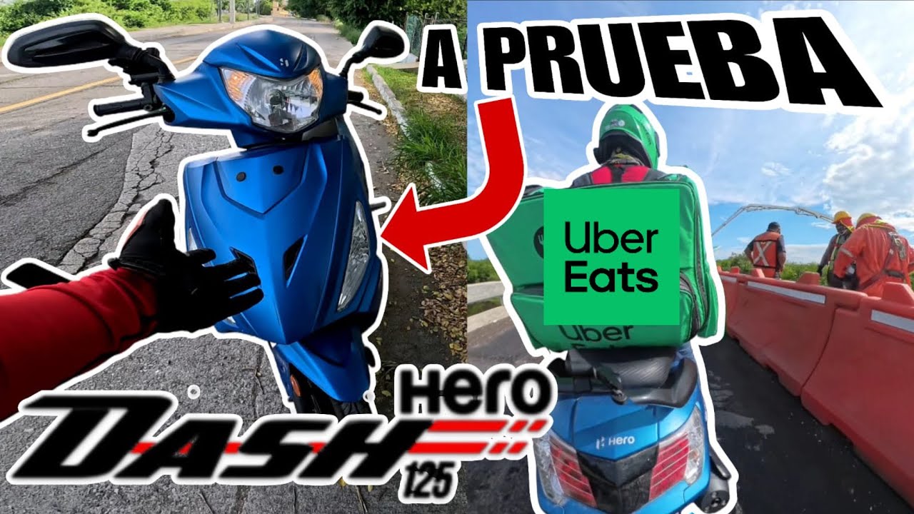 ✅PRUEBA DE MANEJO 🛑HERO DASH125🛑 la mejor motoneta🤔 para ❇️UBER EATS 🟡DIDI O 🟠RAPPI