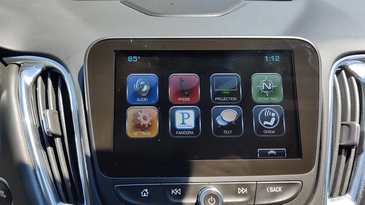 Secret Menu 8in Chevrolet Mylink. (2016 Malibu)