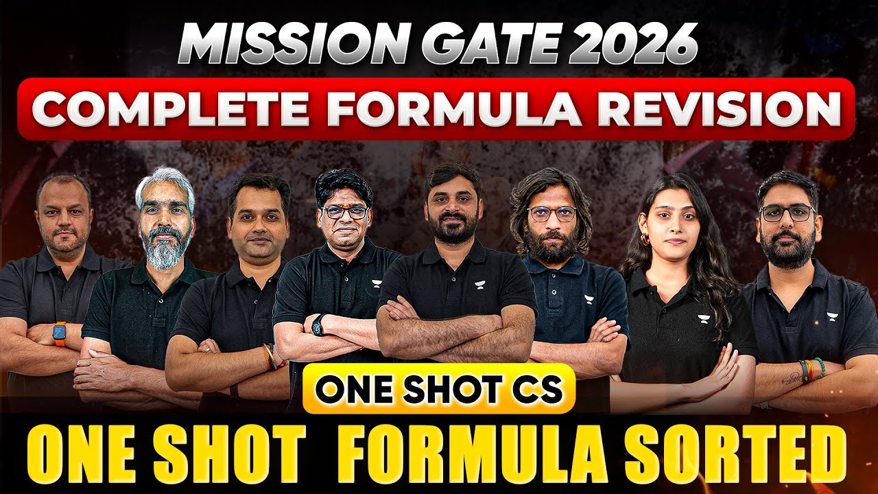 MISSION GATE 2026 | Complete Formula Revision | One Shot CS | All Subjects Formula Sorted