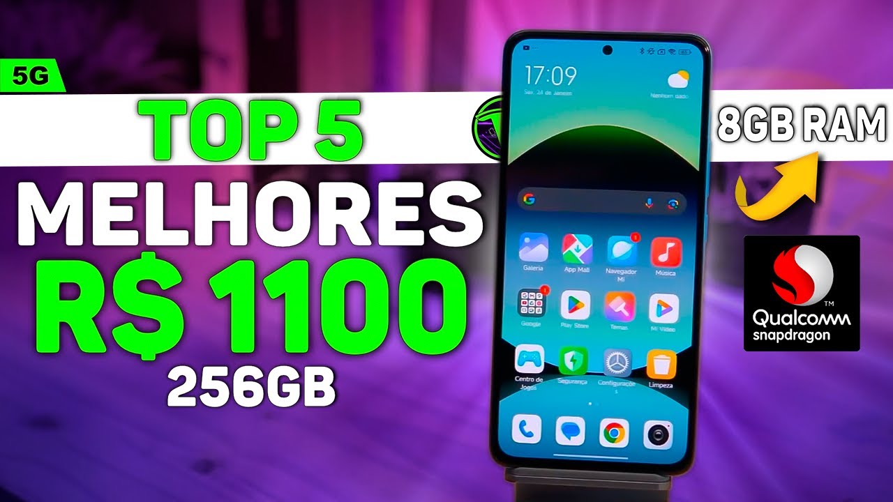Os Melhores CELULARES para JOGOS até 1100 Reais (2025) BOM e BARATO