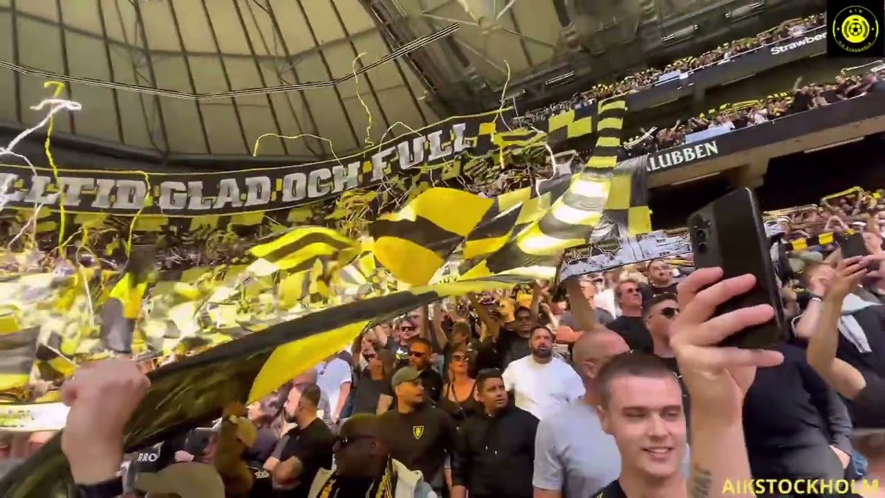 Stockholms derby AIK-DIF 0-0 8 minuter derby upplevelse #aik #dif #stockholmsderby #ultras #tifo 