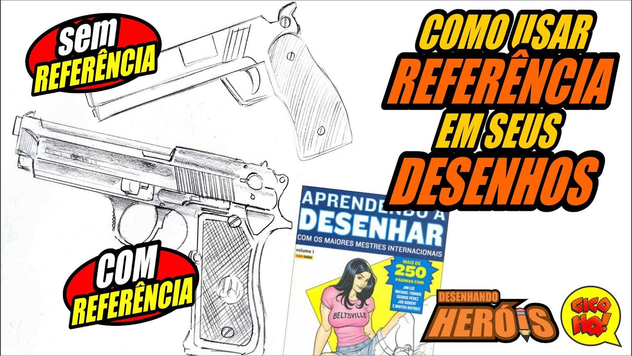 COMO USAR REFERÊNCIA EM SEUS DESENHOS! Desenhando com Gico!