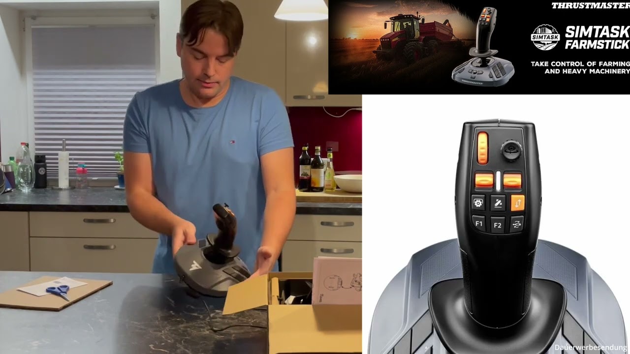 Thrustmaster SimTask FarmStick 🕹️ Steering Kit 🕹️ Thrustmaster T248 Lenkrad unboxing Aufbau und Test
