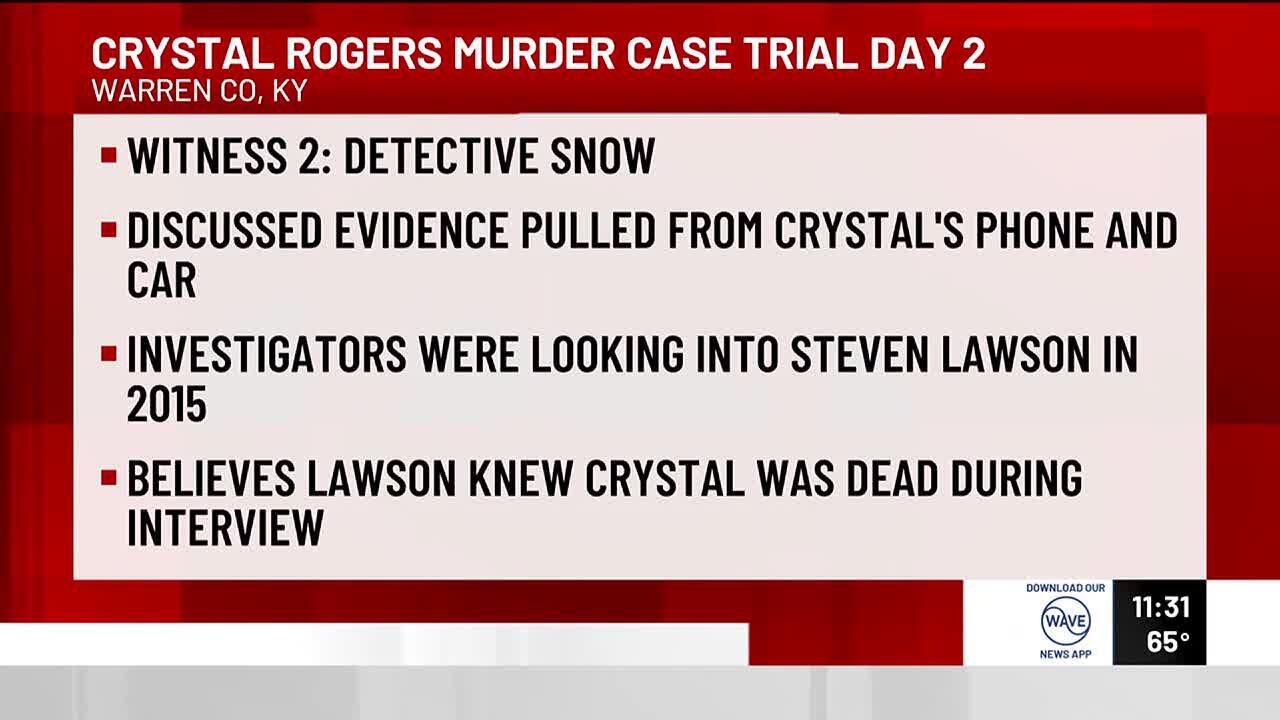 11A Crystal Rogers murder case trial day 2