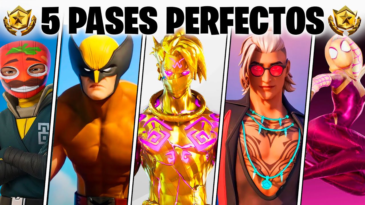 🤩5 MEJORES PASES de BATALLA de FORTNITE, que TODOS DESEAN🤩