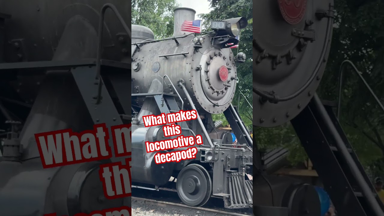 At the time of this video, this Steam locomotive is 101 years old! What makes it a decapod? 