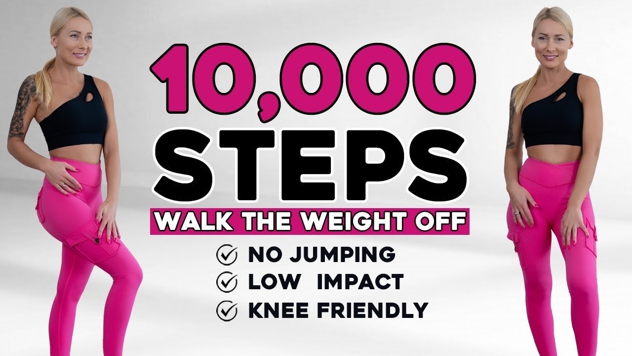 10000 STEPS WALKING WORKOUT | 10K Steps Challenge! 1 Hour Fat Burning Endurance Knee Friendly