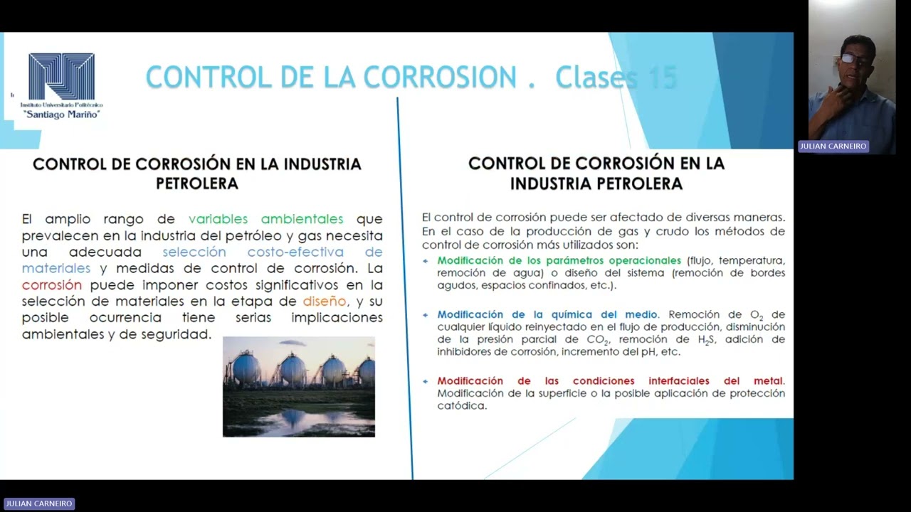 CLASES # 15. cONTROL DE LA CORROSION