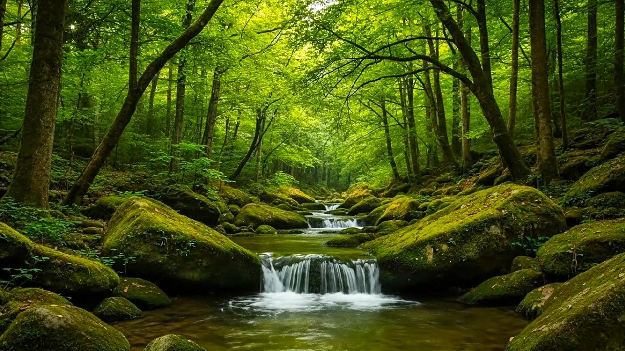 Relaxing Forest Sounds, Babbling Brook, Birds Chirping, Fantastic Melodies of Nature