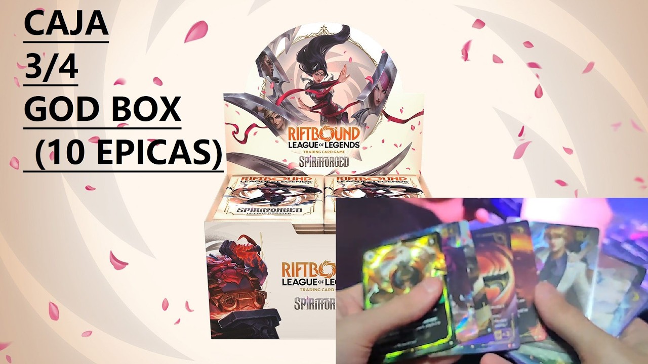 Abriendo 3/4 Riftbound Spirit Forge Cajas ( 10 EPICAS God Box)