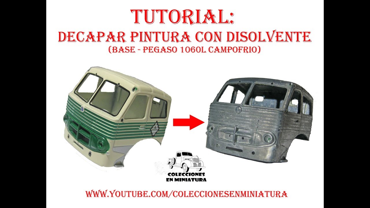 TUTORIAL como decapar la pintura de las maquetas con disolvente