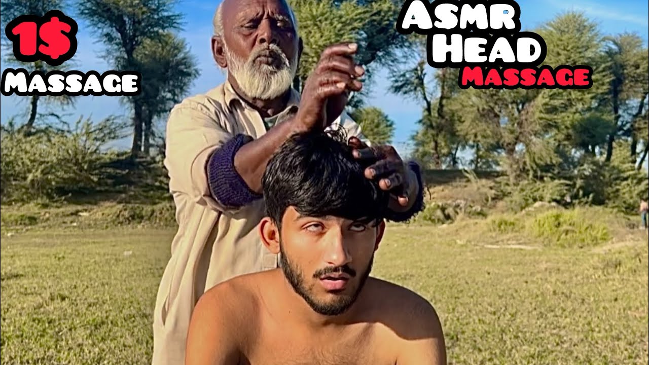 Asmr Relaxing Head & Back Massage By Baba - Asmr Head Scratching- Asmr Back Massage - Asmr Massage 