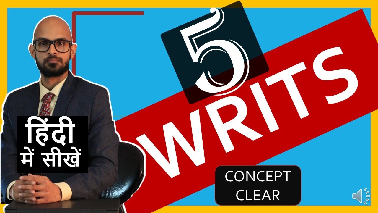 5 WRITS Constitution for UPSC/Judiciary - Article 32, 226 || Online LAW Coaching in Hindi & English