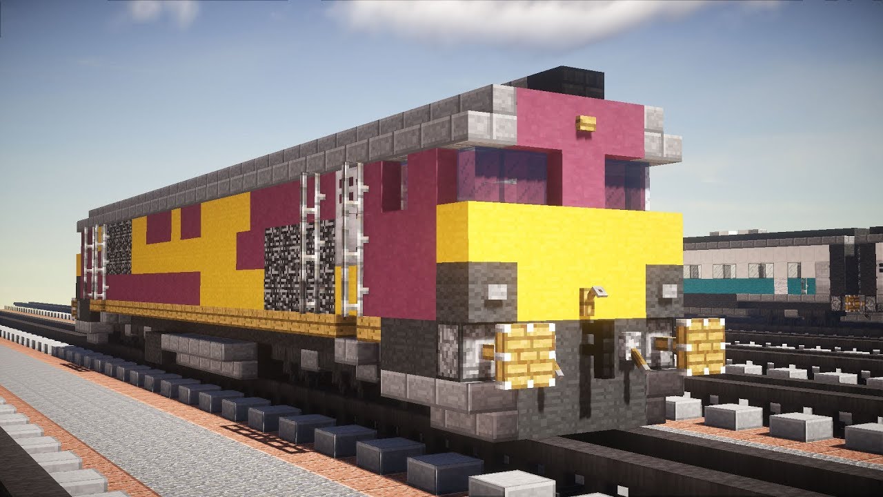 Minecraft EWS British Class 66 Diesel Locomotive Tutorial