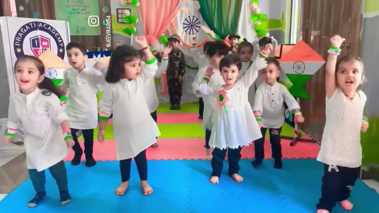 15 august dance .. nursery class