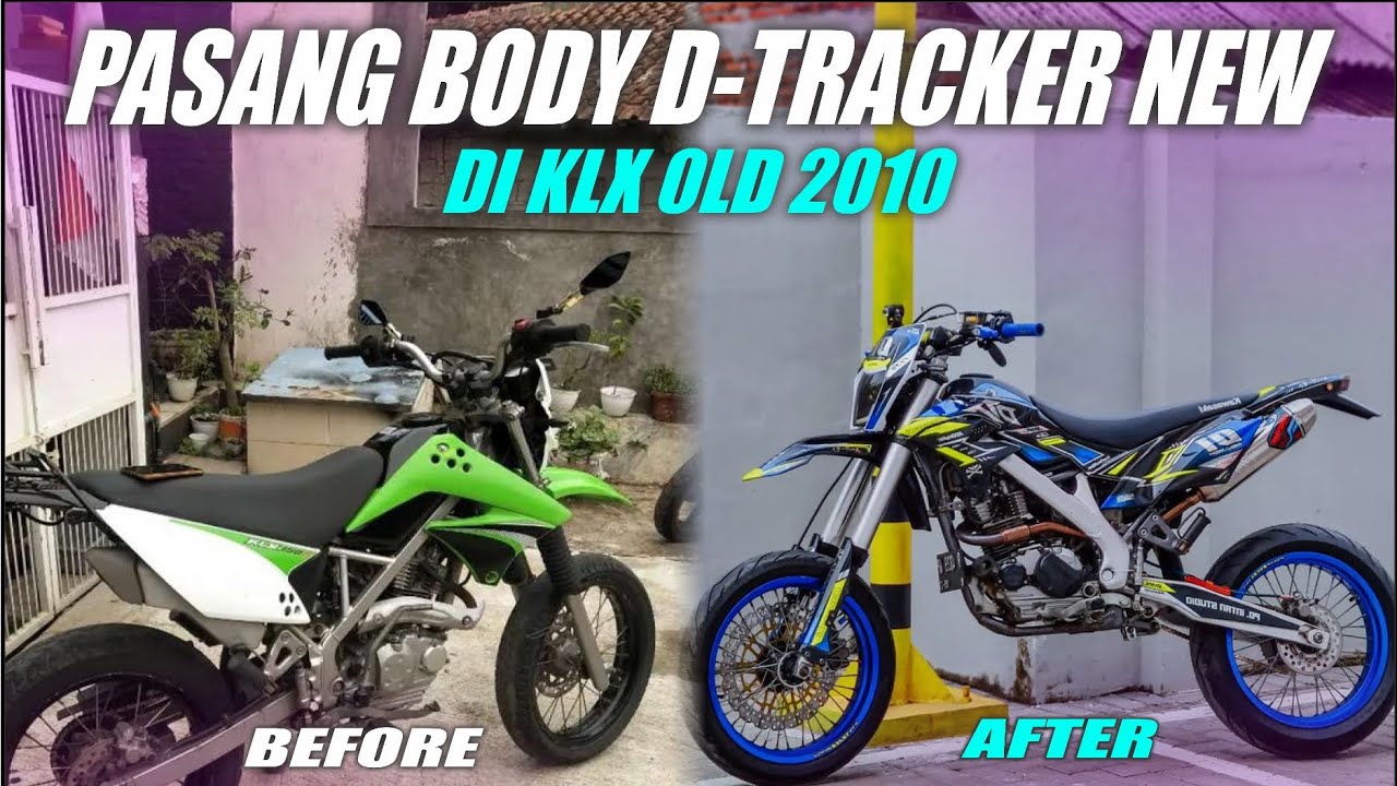 PASANG BODY DTRACKER NEW KE KLX OLD MUDAH‼️Modifikasi Supermoto