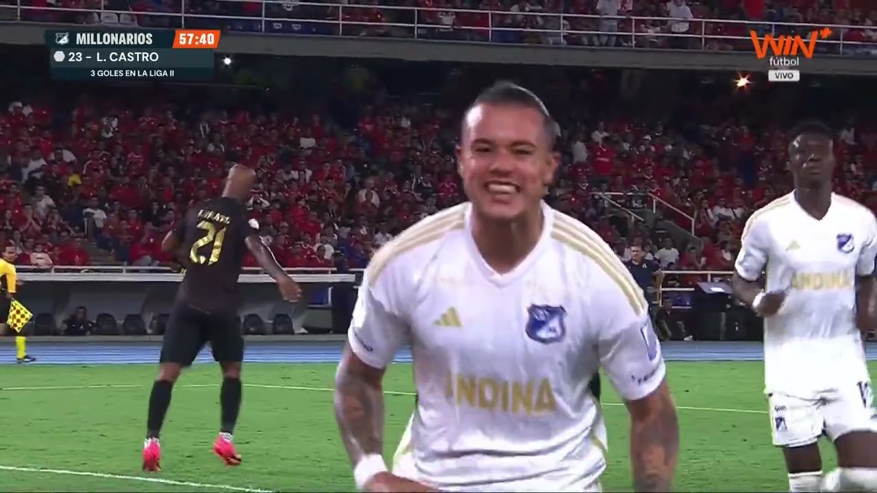 Repasamos algunos goles del goleador Leonardo Castro en Millonarios en el 2024