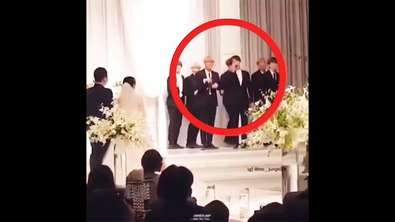 BTS on j hope sister's wedding 😱😂😭 #bts