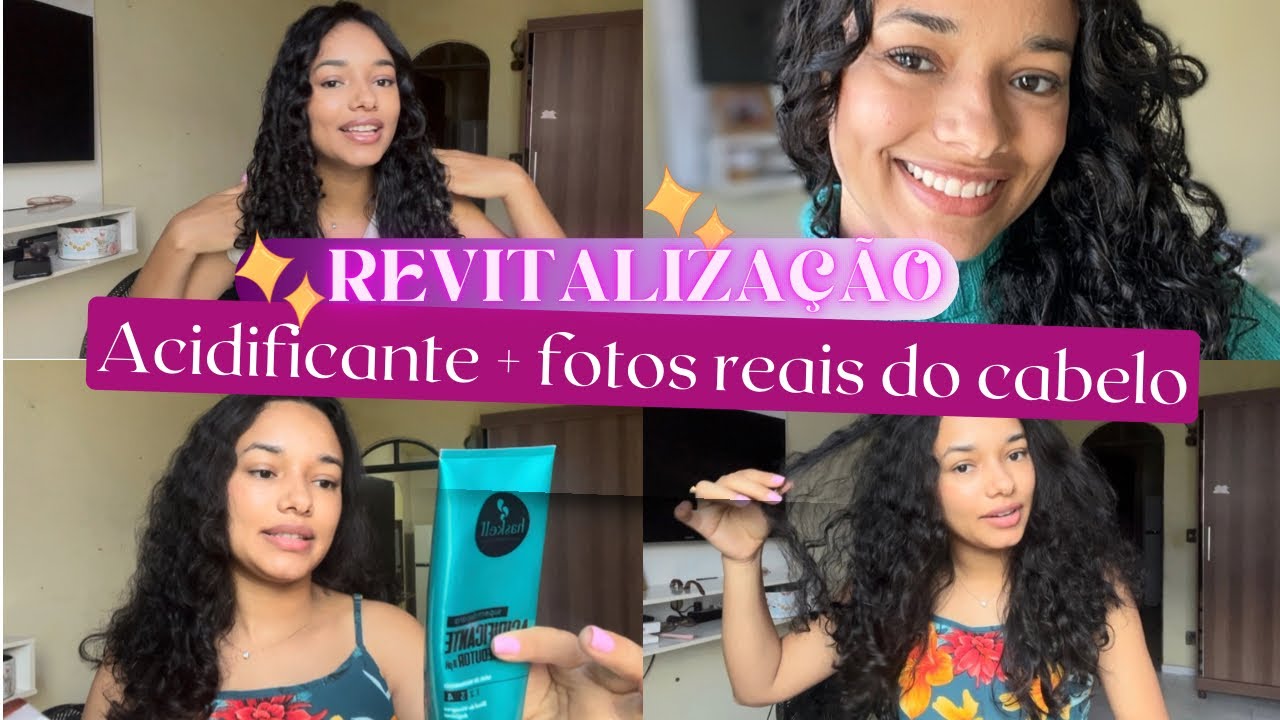 Acidificação para cabelo cacheado/ondulado