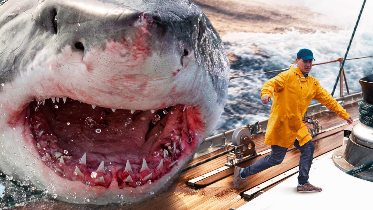 Würde der Megalodon noch existieren, wer könnte ihn aus dem Wasser holen?