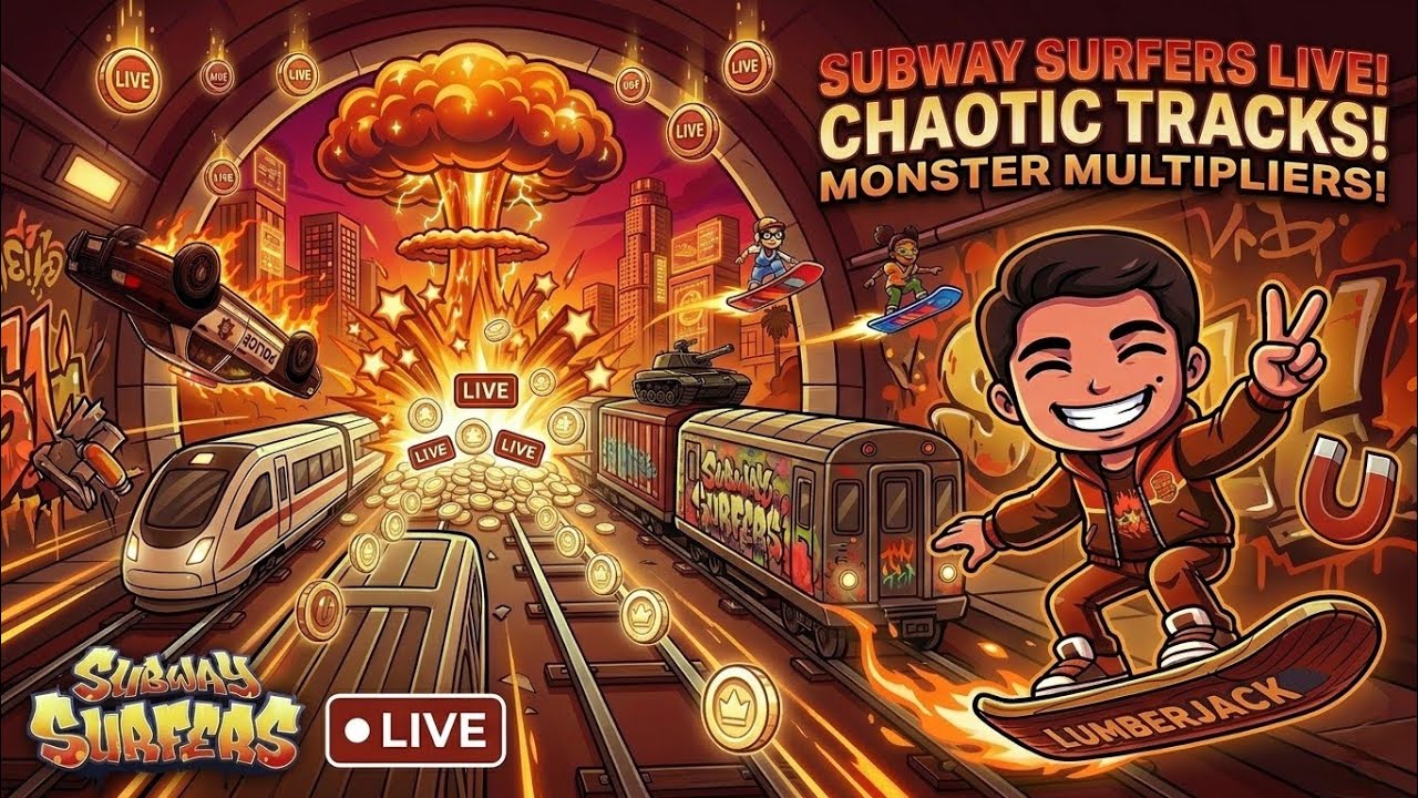 SUBWAY SURFERS LIVE: 1M SCORE CHALLENGE 🏃‍♂️🔥