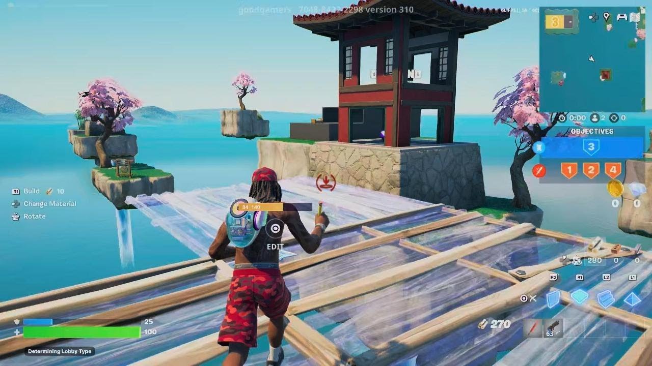 Playing fortnite Bedwars with my friend