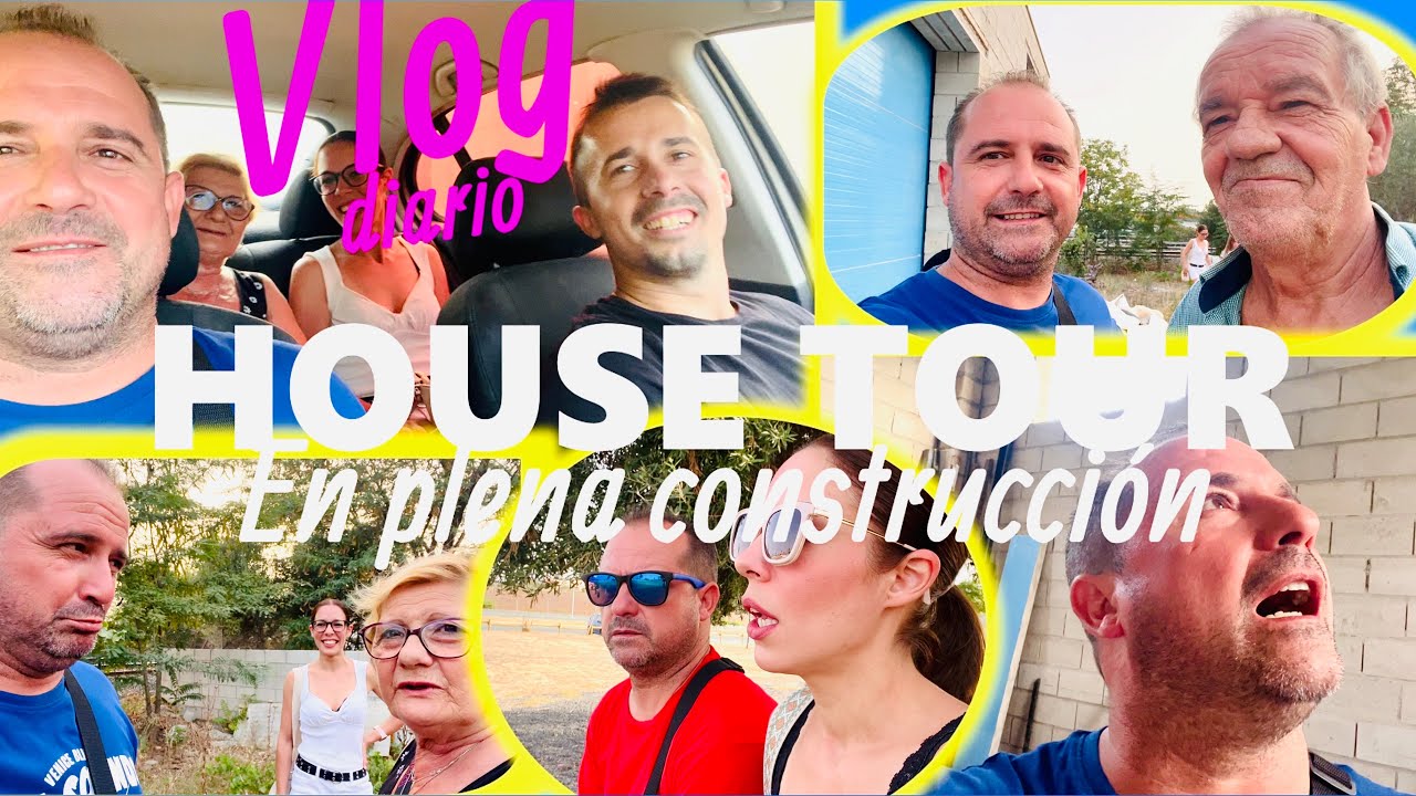 HOUSE TOUR 🏡 en plena construcción 🏗️ + ANTES ERA UNA ERMITA + Vamos al mercadillo + RELAJANDONOS