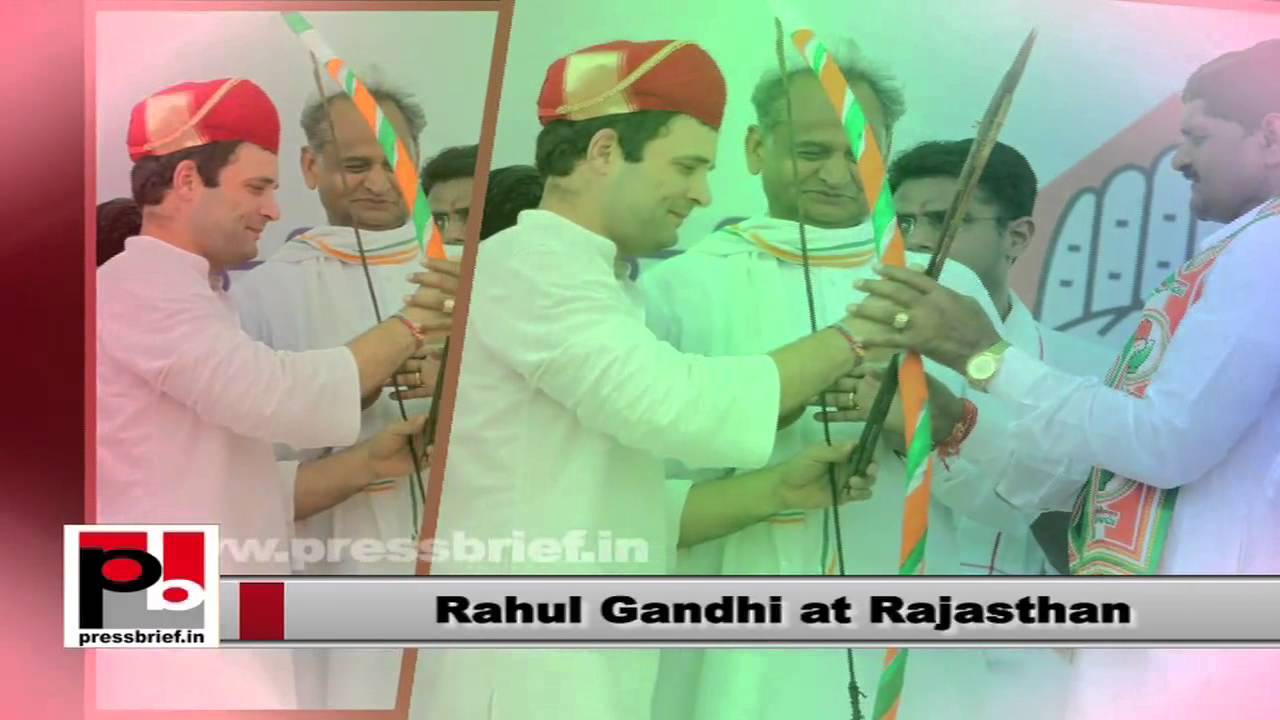 Rahul Gandhi launches Congress campaign in Rajasthan
