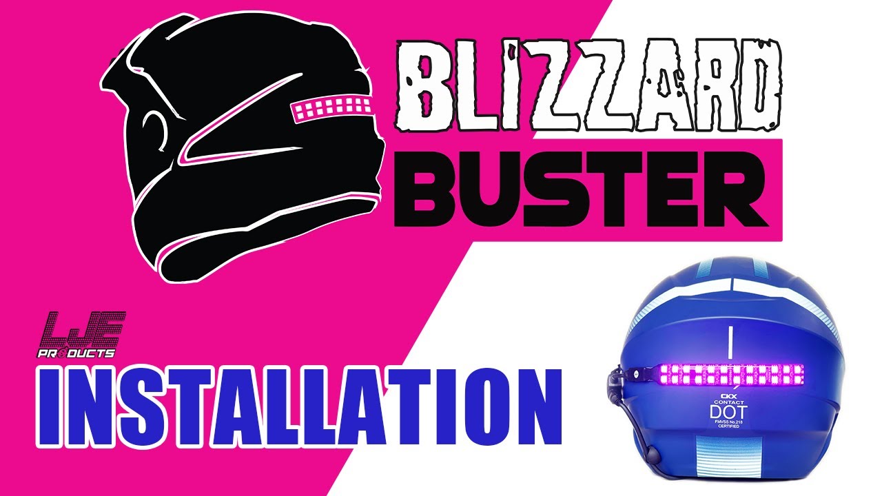 LJE Products Blizzard Buster Color Selectable Helmet Safety Light Installation