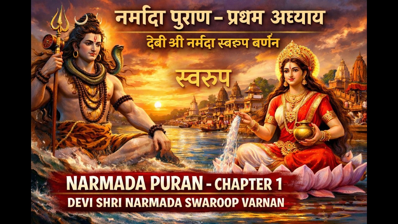 Narmada Puran Ch 1 HINDI नर्मदा पुराण  प्रथम अध्याय देवी श्री नर्मदा स्वरूप वर्णन  - Cp -1