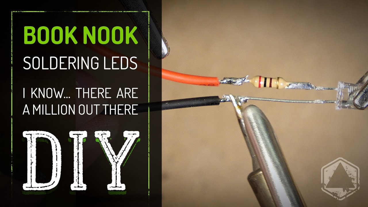 Book Nooks — Пайка светодиодных резисторов. Это не так уж и сложно #booknook