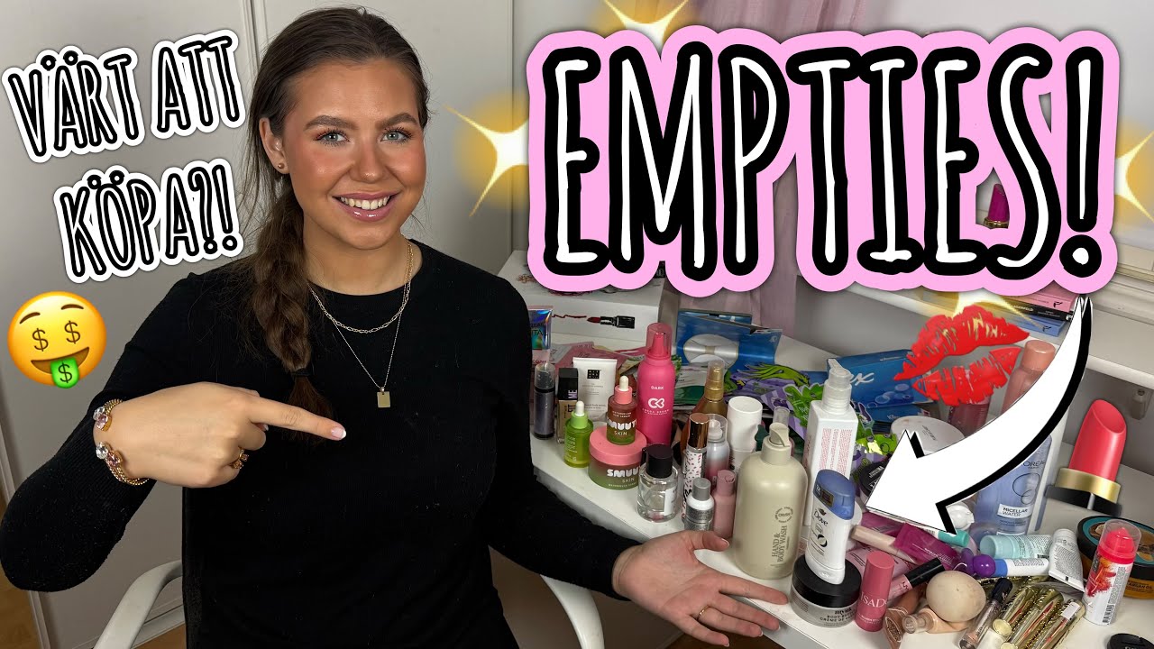 Min STÖRSTA EMPTIES nånsin!😱💋 100+ produkter