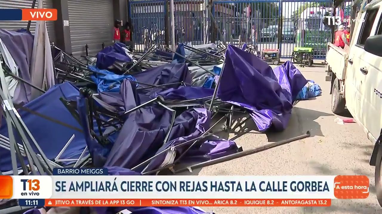 Ambulantes se enfrentaron con carabineros en el barrio Meiggs