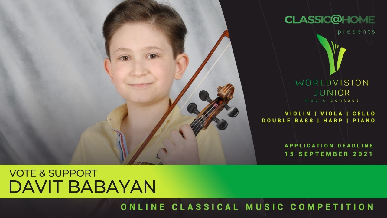 Davit Babayan - Violin - Armenia - Regional level - Worldvision Junior 2021