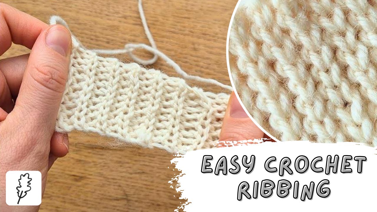 Easy Crochet Ribbing Tutorial ❄️ Perfect for Sweater Cuffs & Necklines