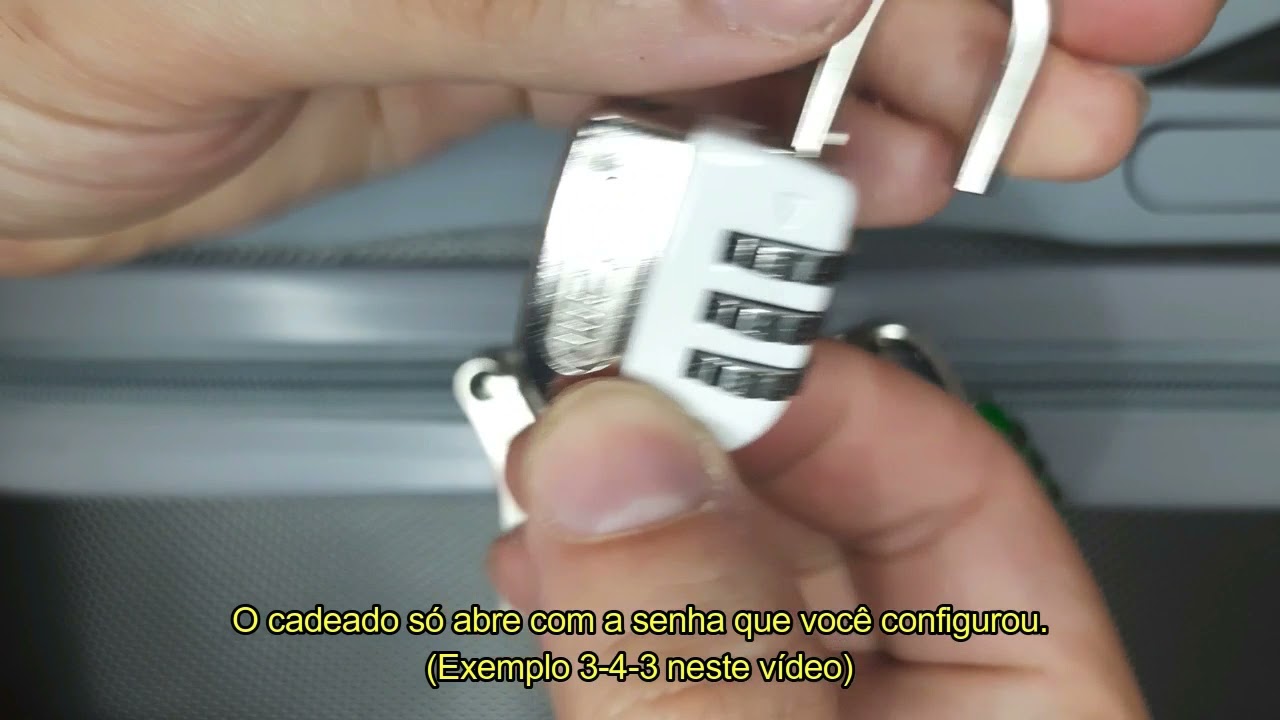 Como trocar senha cadeado STAM Life Colors 25mm