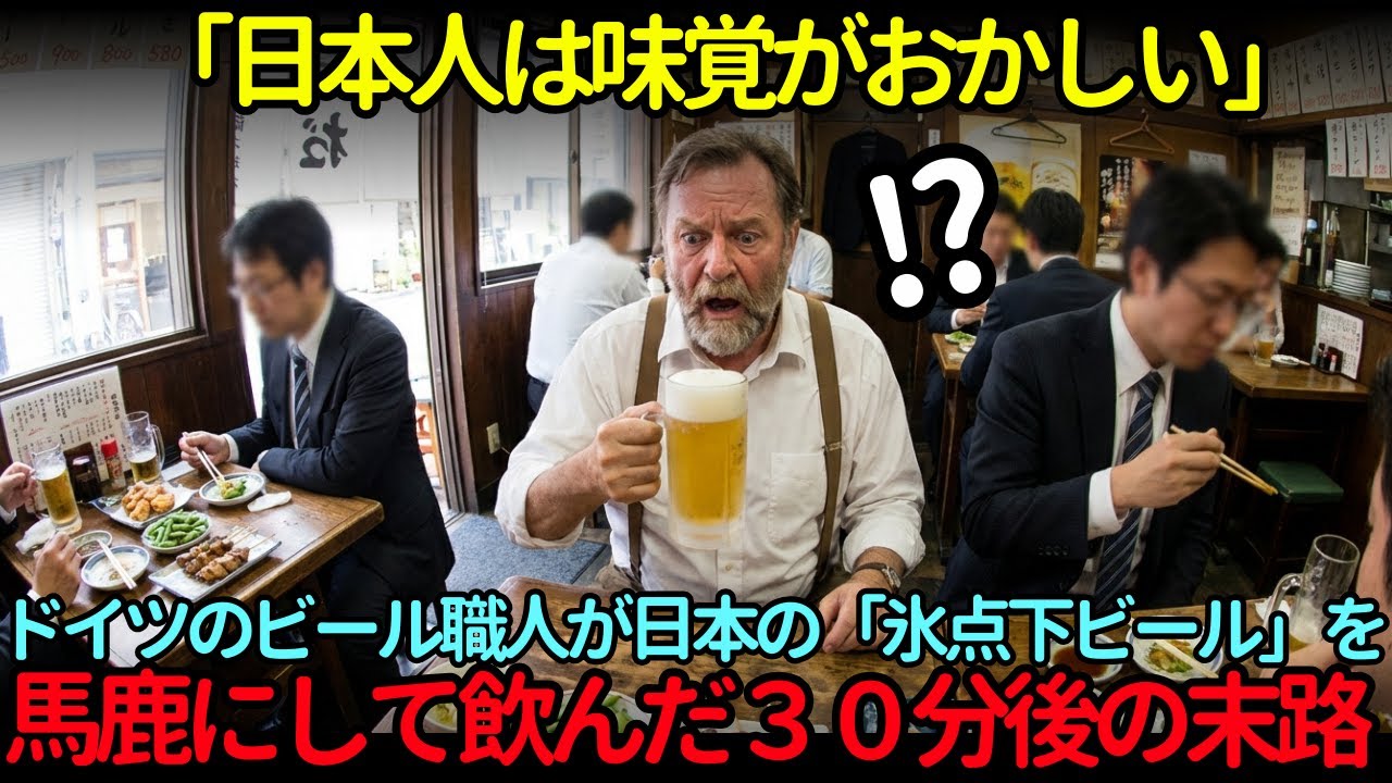【海外の反応】「味を殺す気か！」常温派のドイツ職人が、日本の『キンキンに冷えた』生ビールを一口飲んで絶句した理由