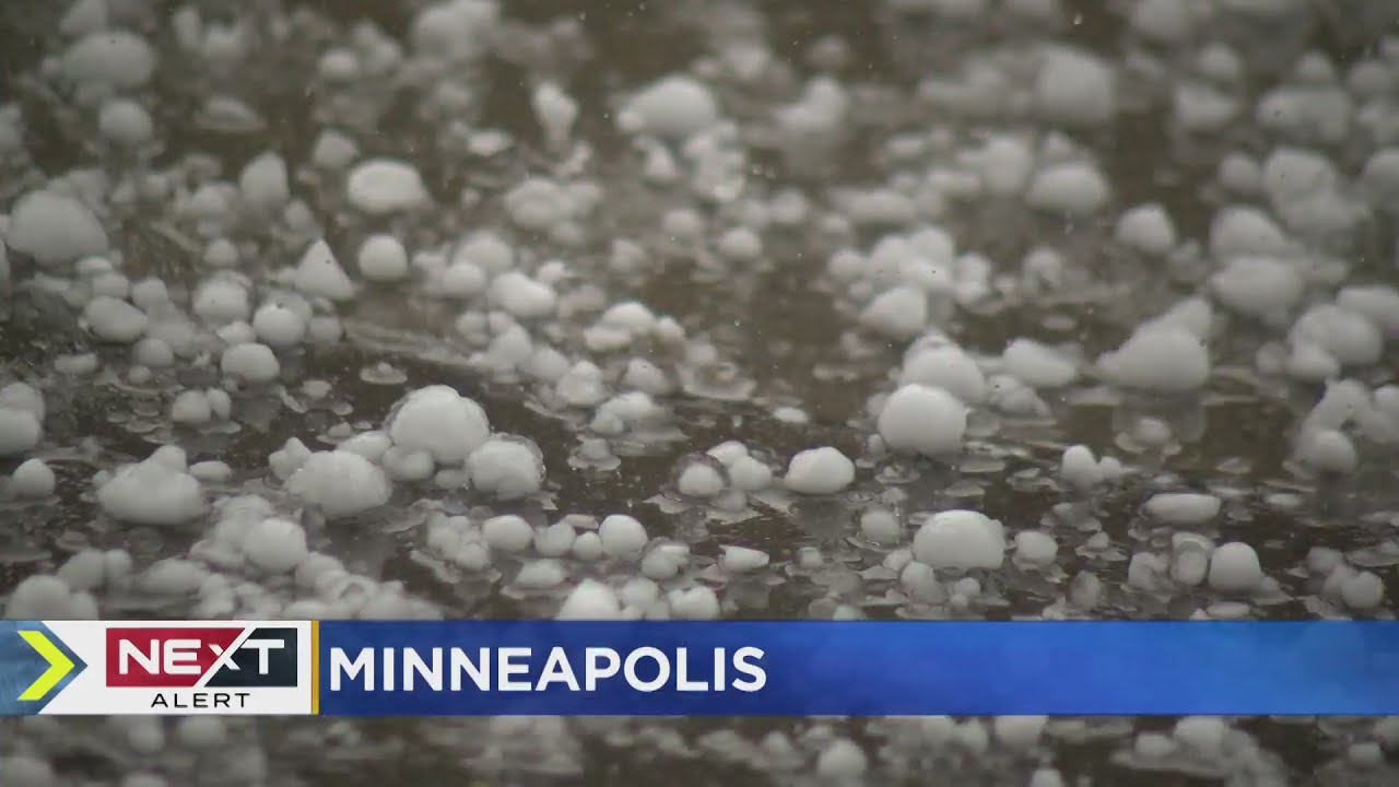Hail Falls Across Twin Cities