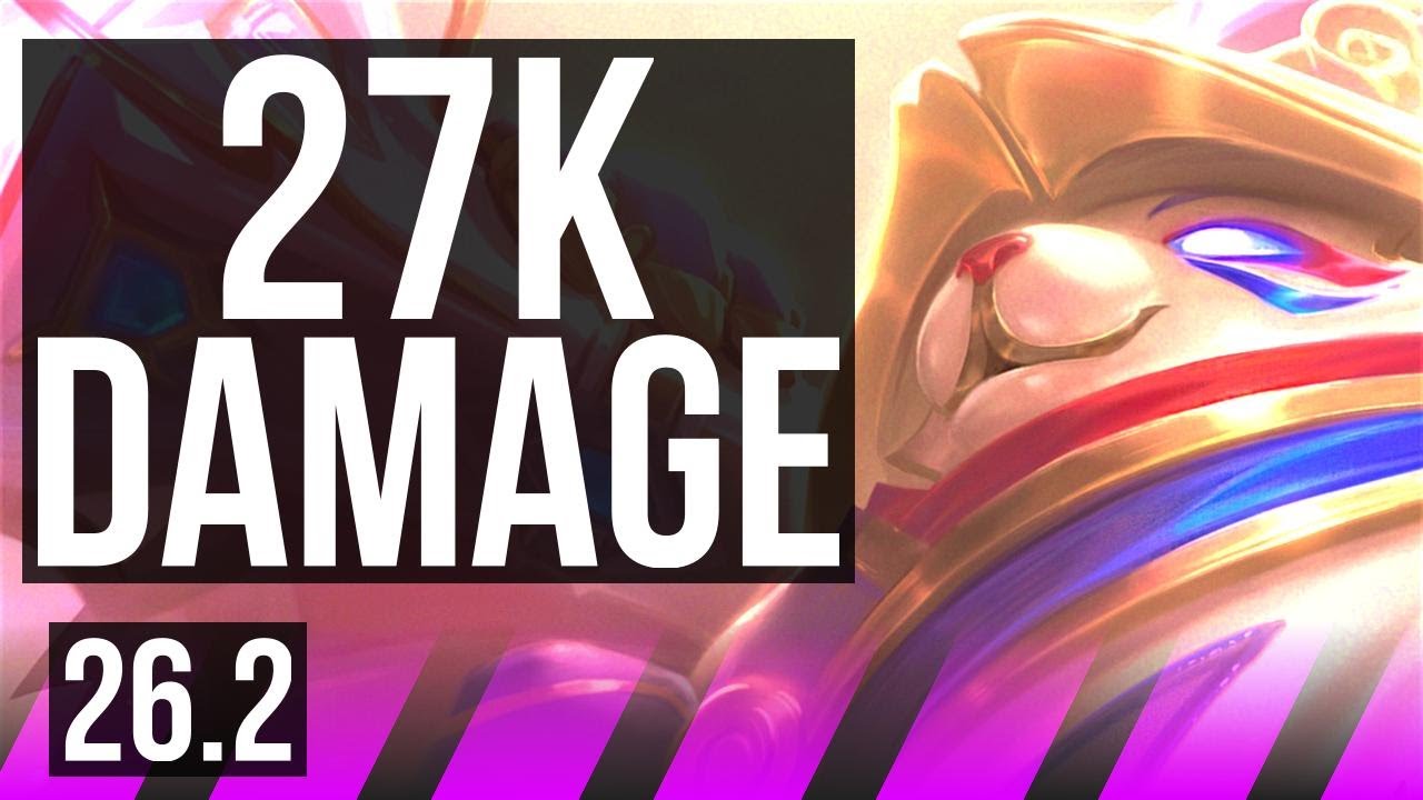 BARD & Sivir vs POPPY & Tristana (SUP) | Perfect KDA: 11/0/18, 27K damage | NA Grandmaster | 26.2