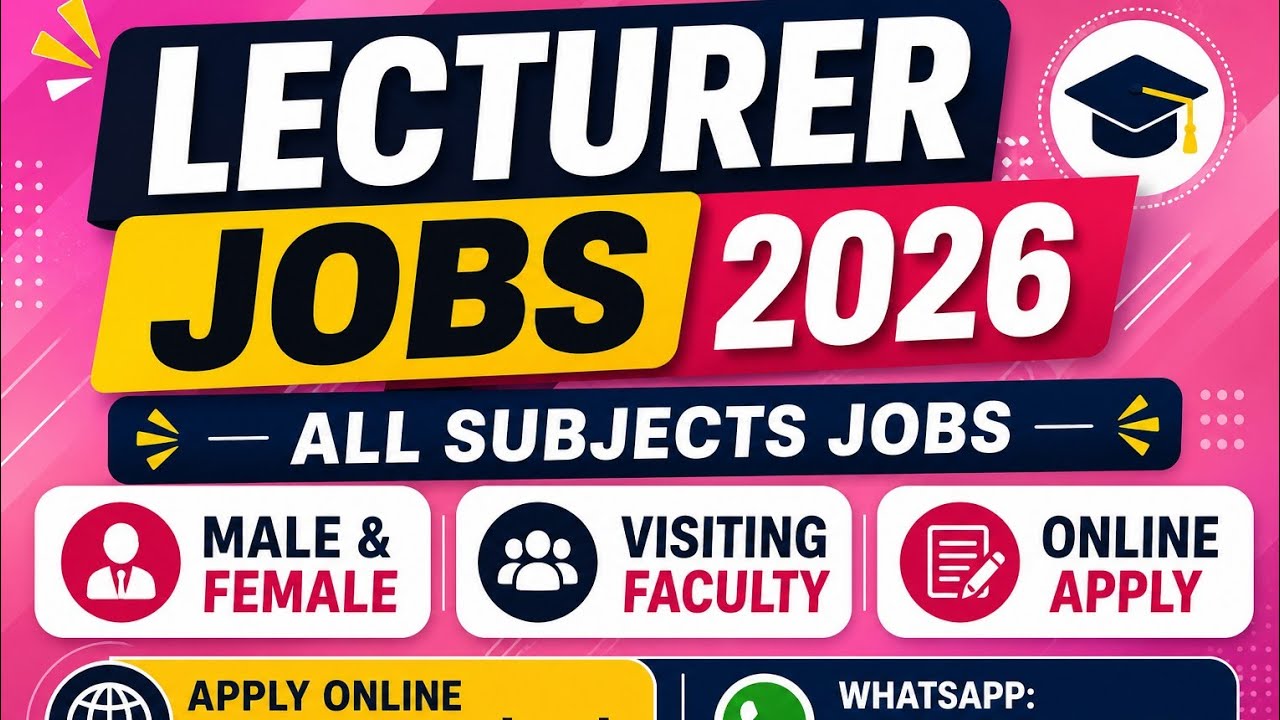 Lecturer Jobs 2026 | Govt College Teaching Jobs | Apply now!