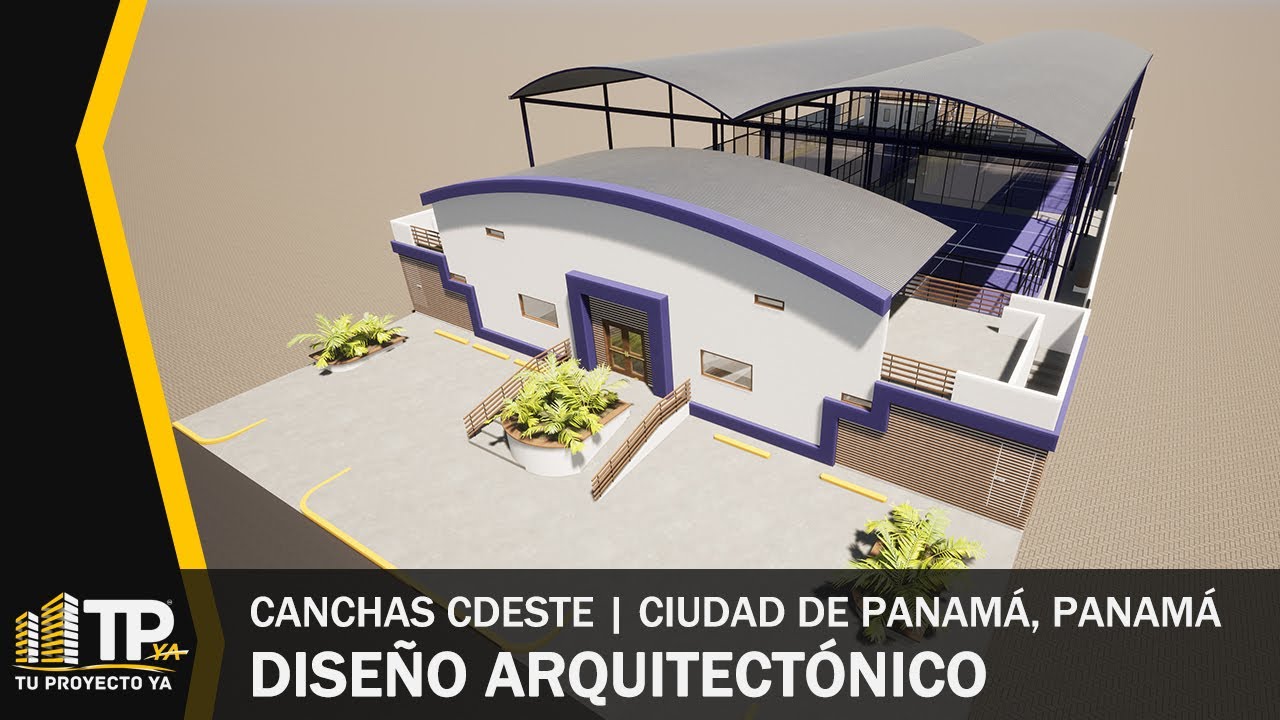 Proyecto de DISEÑO de un club de pádel - Canchas CDESTE (Recorrido Virtual) | Tu Proyecto Ya