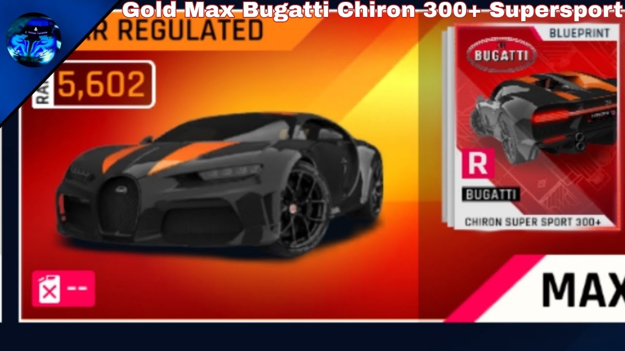 JESKO ABSOLUT OF R CLASS?? Golden Max Bugatti Chiron 300+ Supersport (Rank 5,602) Multiplayer in A9C