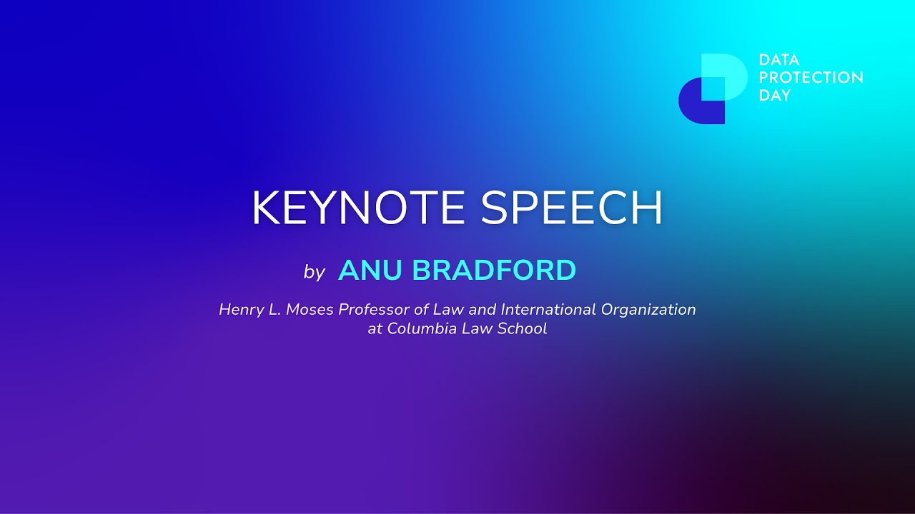 Keynote speech by Anu Bradford at the Data Protection Day 2026: Reset ore refine?