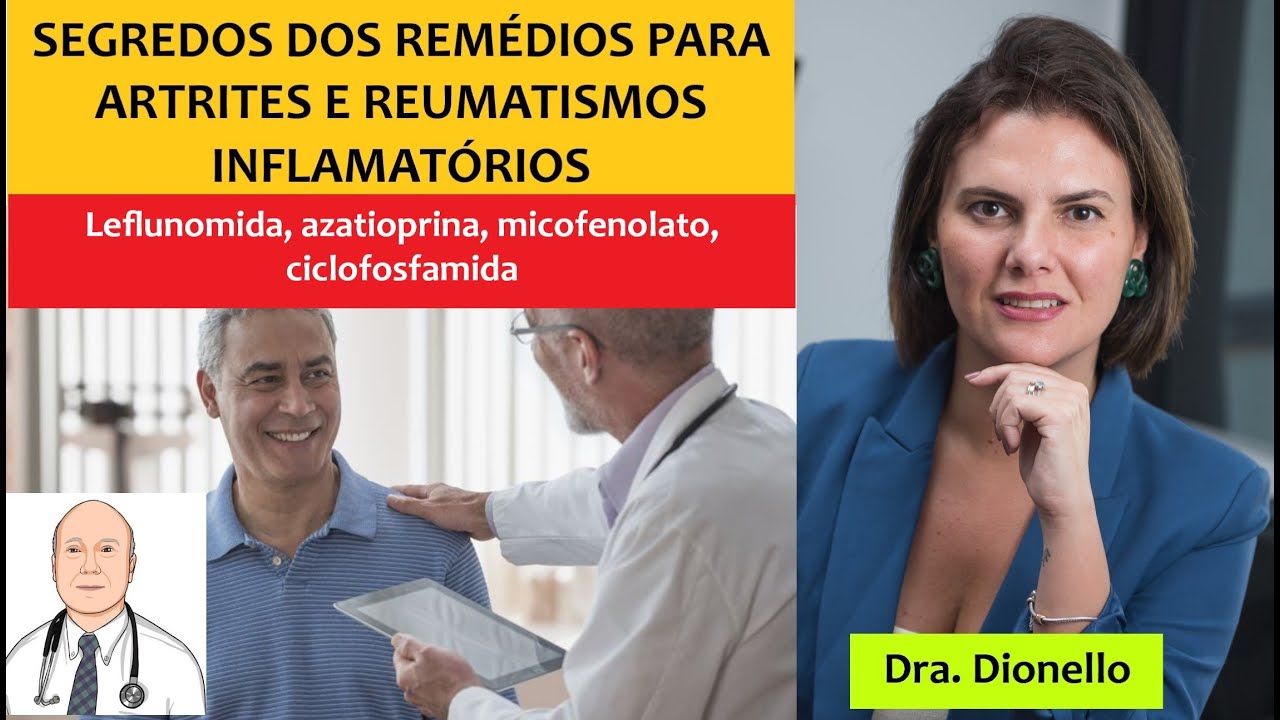 Tudo sobre leflunomida, sulfassalazina, azatioprina, ciclofosfamida, micofenolato em reumatismos