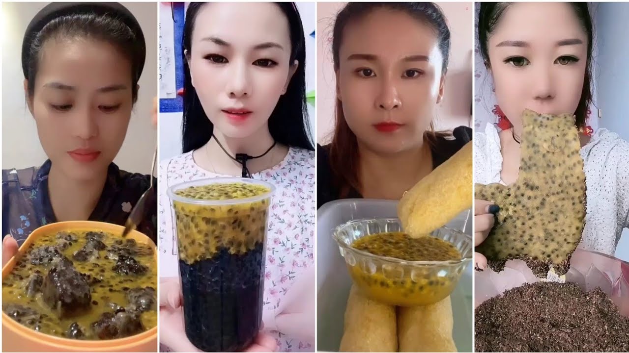 Ice Eating🧊❄️ RANDOM PASSION FRUIT CRUNCHY SOUNDS