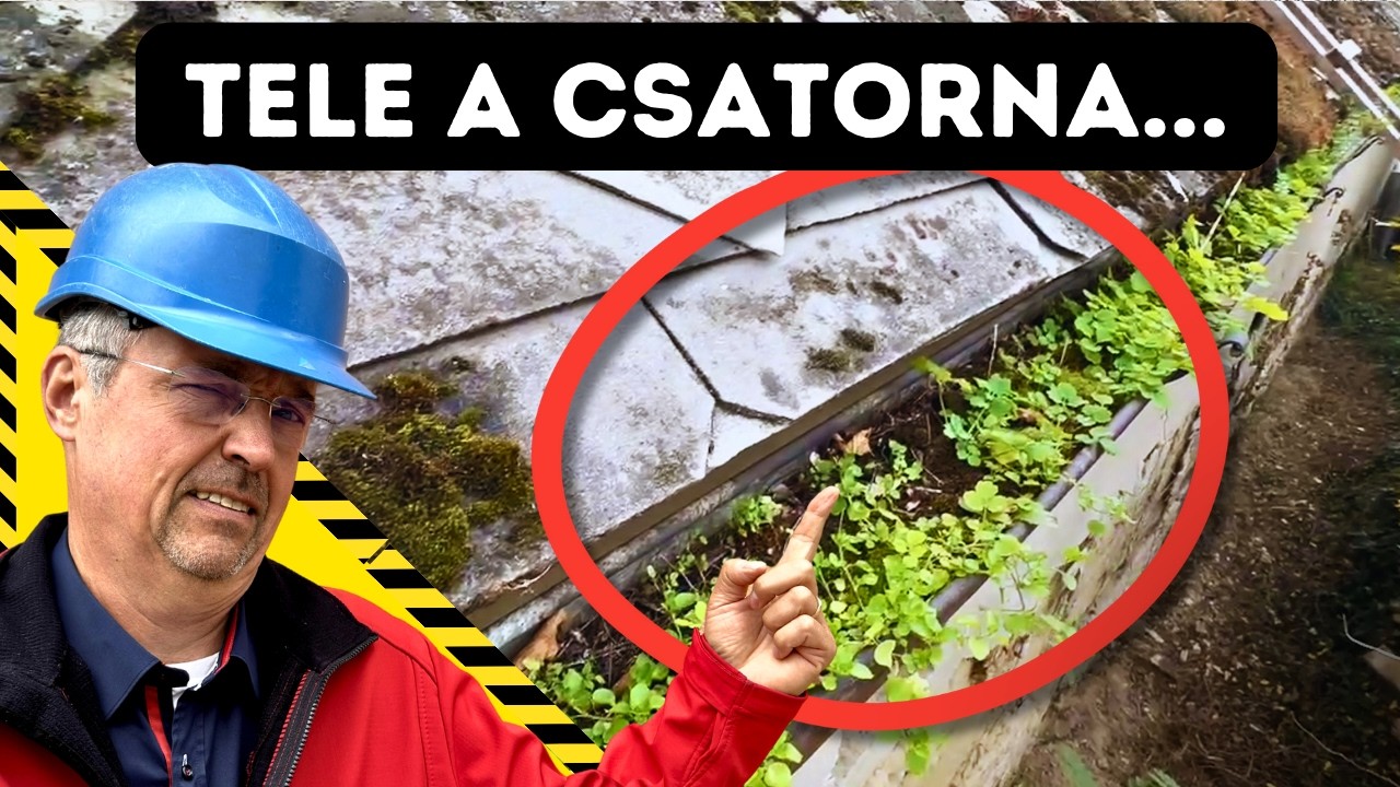 20 méter biokert -de mindez a csatornában. Indul a takarítás! Őszi teendők a ház körül.